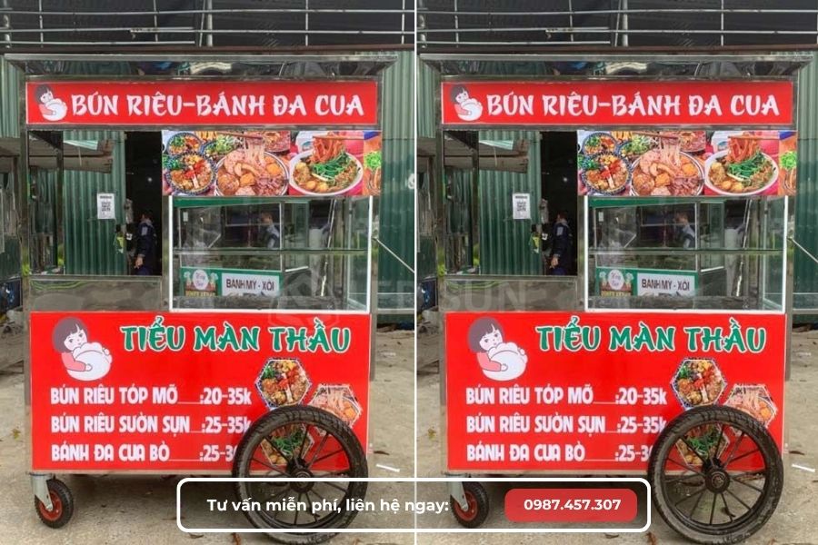 bảng hiệu quán bún riêu