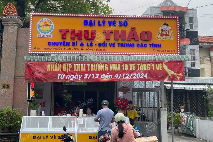 bảng hiệu alu chữ nổi