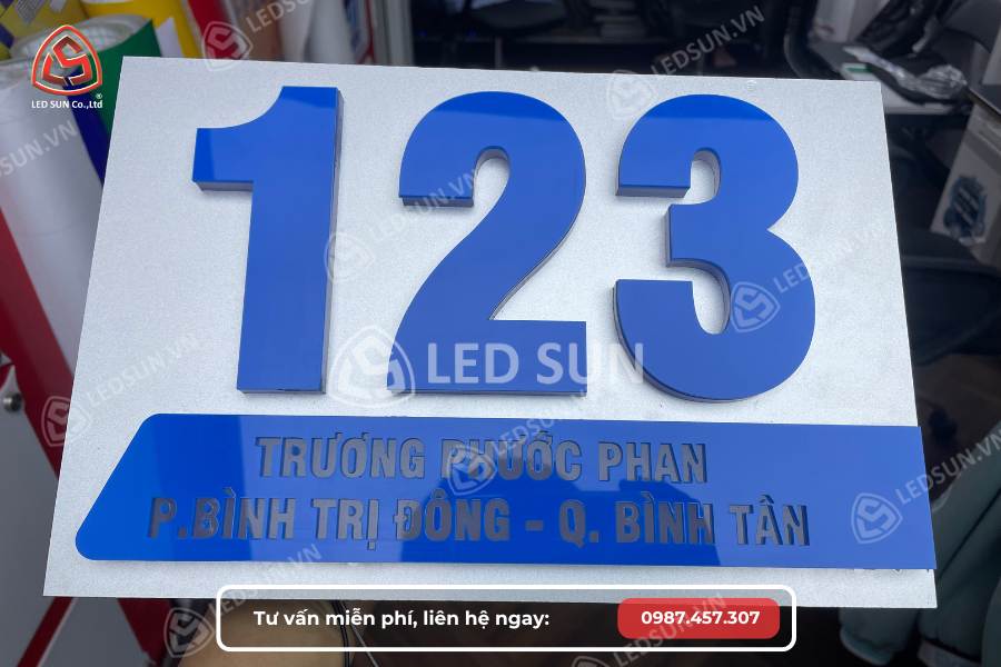 Biển số nhà Alu