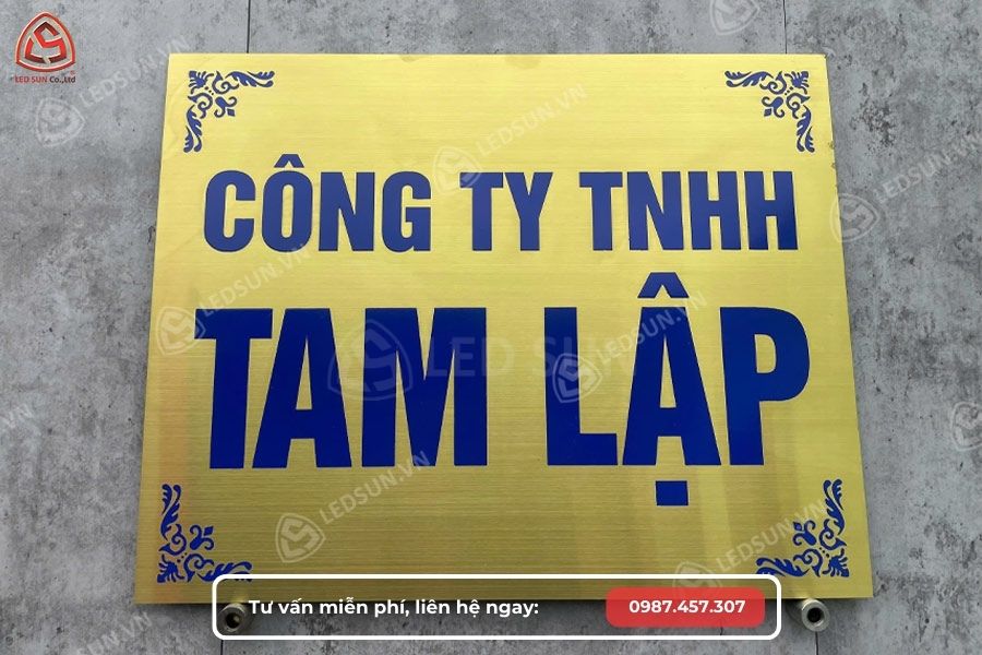 Làm bảng tên công ty quận Tân Phú