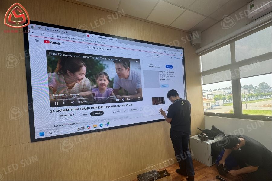 Led Sun Thi Công LED P3 Phòng Họp cho Tập Đoàn Hansae