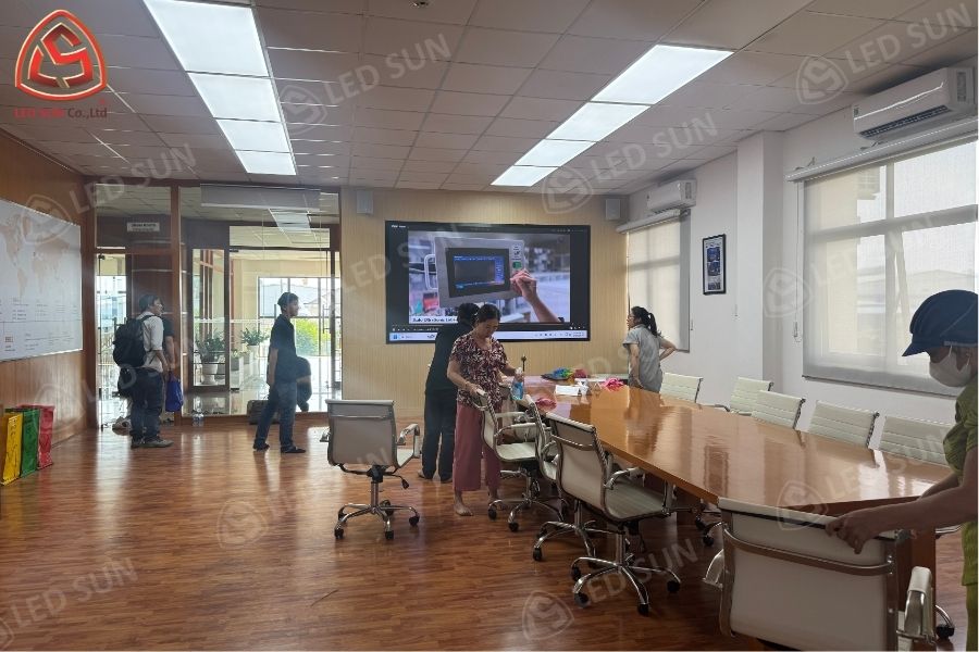 Led Sun Thi Công LED P3 Phòng Họp cho Tập Đoàn Hansae
